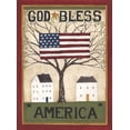 thumbnail image 2 of Shamp, Cindy 14x18 Gold Ornate Wood Framed with Double Matting Museum Art Print Titled - God Bless America, 2 of 4