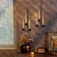 thumbnail image 5 of Portavelas de hierro para montaje en pared | Apliques modernos para la decoración de la sala de estar, estilo rústico o chimenea., 5 of 7