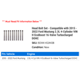 thumbnail image 2 of Head Bolt Set - Compatible with 2015 - 2022 Ford Mustang 2.3L 4-Cylinder VIN H E.c.o.b.o.o.s.t 16-Valve Turbocharged DOHC 2016 2017 2018 2019 2020 2021, 2 of 2