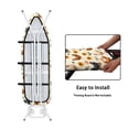 thumbnail image 4 of HELLHERO Iron Board Cover Rooster and Sunflower Design Hook and Loop Fastener Dust Proof Ironing Board Protector Cover for Home Ironing, 4 of 5