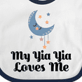 thumbnail image 4 of Inktastic My Yia Yia Loves Me Yiayia for Grandchild Boys or Girls Baby Bib, 4 of 4