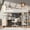 Natural, variant on Jopath Queen Size Loft Bed with Wardrobe and L-shaped Desk, Metal Loft Bed with Storage Cubes and Shelves, Heavy Duty Loft Bed for Kids Teens Adults White