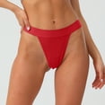 thumbnail image 3 of Sngxgn Underwear for Women High Cut Hipster Stretch Comfortable Low Rise Cotton Panties(Red,M), 3 of 4