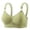 Black, variant on Women's Front Closure Push Up Bra - Wireless Lightly Padded Comfort Bras - Strappy Back Support Everyday Bralette - Seamless Ribbed Plunge Lifting Lingerie for Daily