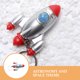 thumbnail image 5 of Juego de 2 llaveros de cohete con temática espacial, colgante para llavero de cohete, decoración para llavero de cohete., 5 of 8
