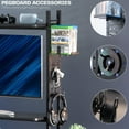 thumbnail image 5 of VIVO Black 40" Clamp-on 2-Tier Gaming Shelf System Organization with Pegboard, 5 of 8