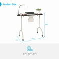 thumbnail image 3 of TABU Portable Folding Manicure Nail Table Station with Dust Collector Fan and Magnifying Glass Lamp,Black, 3 of 8