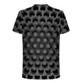 thumbnail image 3 of Herrnalise Gift For Men Men's T-shirt 3D Unrelocated Abstract Print Short Sleeve Round Neck Fashion Casual Daily Holiday T-shirt Top Blouses under $10, 3 of 5