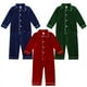 thumbnail image 3 of Conjunto de pijamas navideños de terciopelo para bebés y niñas, Tops y pantalones con botones de manga larga, ropa de dormir para niños, conjunto de ropa de descanso, 3 of 4