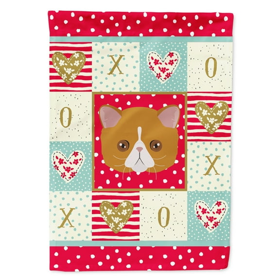 Exotic Shorthair Cat Garden Flag