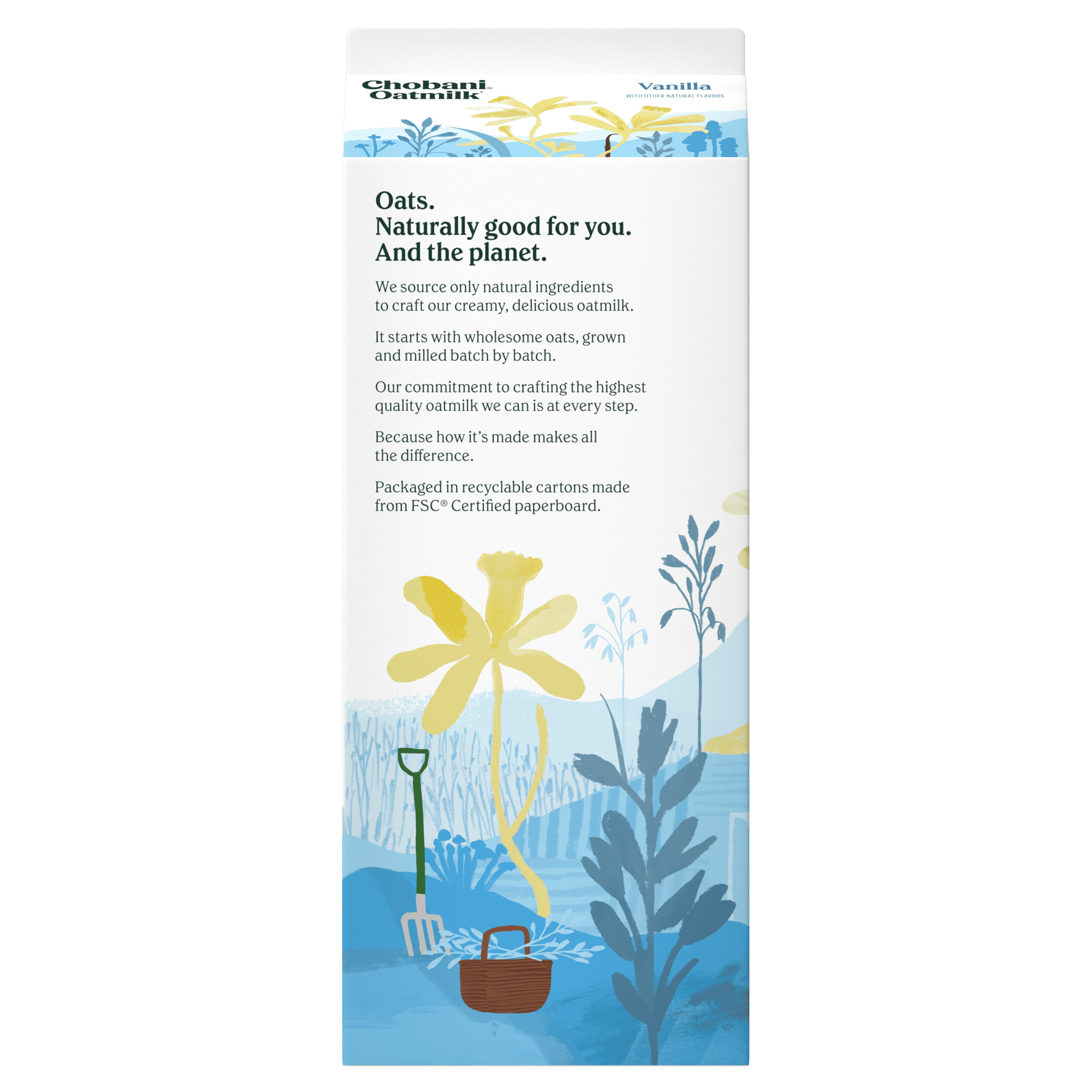 Chobani Oatmilk Vanilla 52 fl oz Carton