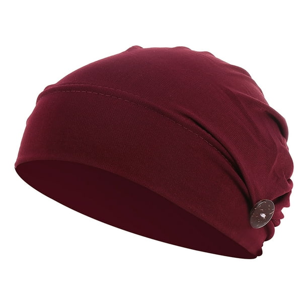 Turbante para mujer, gorro de quimioterapia de poliéster, turbante para niñas