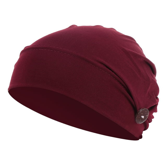 Turbante para mujer, gorro de quimioterapia de poliéster, turbante para niñas