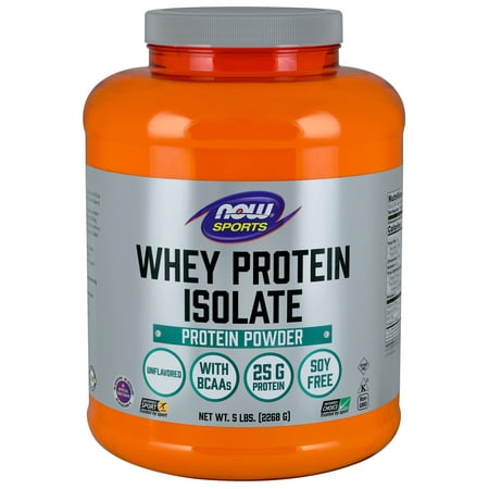 NOW Sports Nutrition, Whey Protein Isolate Powder, Unflavored,