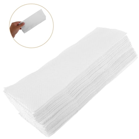 GOOHOCHY Disposable Guest Towels 200 Count White Linen Feel Paper Hand Towels Soft Absorbent Napkins for Kitchen Bathroom Parties Events