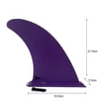 thumbnail image 2 of 9Inch Surf Water Wave Fin Board Surfboard Tail Fin Splitter Slide-In Central Fin Red, 2 of 8