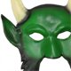 thumbnail image 2 of Halloween Mask Green 3D Horned Masquerade Mask for Carnival 1Pcs, 2 of 2