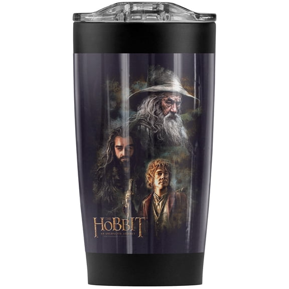 The Hobbit/Painting Stainless Steel Tumbler 20 oz Coffee Travel Mug/Cup, Vacuum Insulated & Double Wall with Leakproof Sliding Lid | Great for Hot Drinks and Cold Beverages