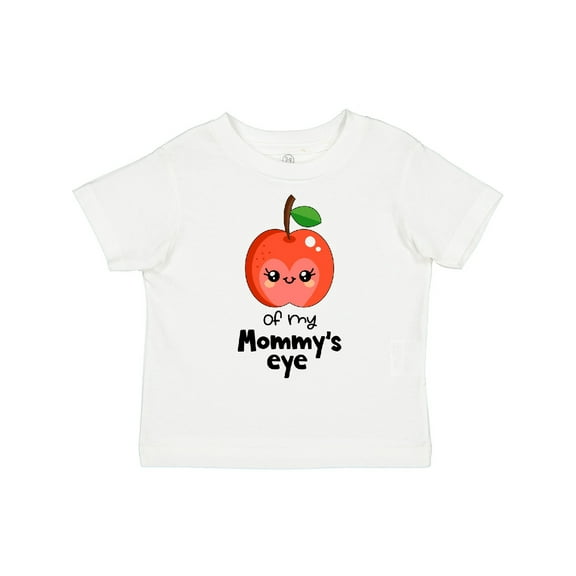 Inktastic Apple of My Mommy's Eye Cute Red Apple Boys or Girls Toddler T-Shirt