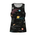 thumbnail image 3 of Haiem Galaxy Men Workout Tank Top Gym Bodybuilding Sleeveless Muscle T Shirts Athletic Tank Breathable Workout Shirt-Large, 3 of 8
