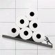 thumbnail image 5 of Cateissary Estante flotante soporte de papel higiénico placa de pareja estante moderno rollo de montaje en pared organizador de pañuelos cocina Almacenamiento y organización del hogar Hombre fuerte Cateissary HA043320-02, 5 of 6