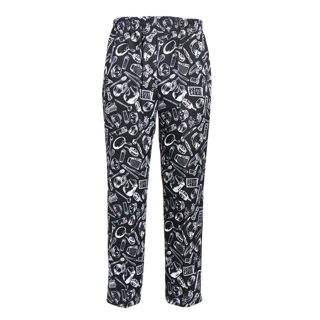 fastboy Chef Pants Uniform Cargo Baggy Pants Trousers Work Kitchen Cutlery 3XL