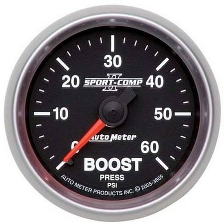 Apexi Boost Meter - AUTO METER 3605 2-1/16IN BOOST, 0-60 PSI, MECH