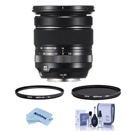 UPC: 0192223131637 | XF 16-80mm f/4.0 R OIS WR Lens  Bundle with Hoya NXT Plus 72mm CPL Filter  72mm UV Lens Filter  Cleaning Kit  Microfiber Cloth