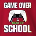 thumbnail image 6 of Wild Bobby Game Over Back to School | Funny Gamer Controller Video Games School Youth Longsleeve Shirt, 6 of 6