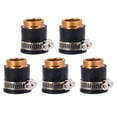 thumbnail image 1 of 5PCS Universal Faucet Tap Connectors Adapter Tap Water Purifier Connector Copper Adapter (Black), 1 of 6