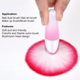 thumbnail image 5 of 2 Pieces Soft Nail Art Dust Remover Powder Brush Cleaner for Acrylic and Makeup Powder Blush Brushes (Pink, Purple), 5 of 6
