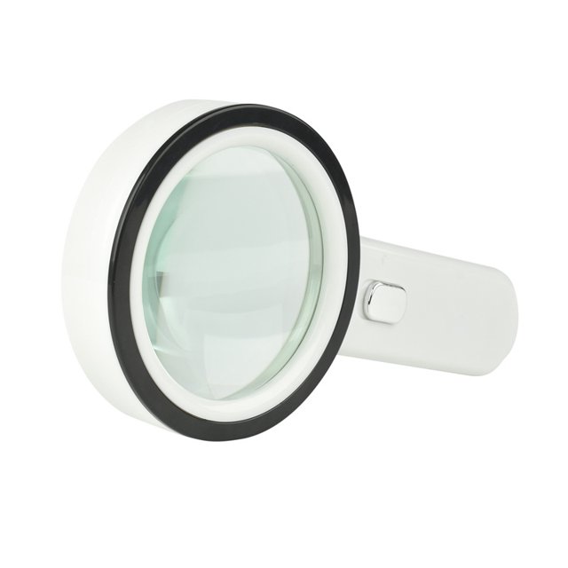 Lupa de lectura iluminada, lupa 20X con 12 luces LED, lupa de mano, lupa iluminada para lectura, joyería, personas mayores, observación y manualidades (plata) 1 pieza ZefeiWu 8390605351723