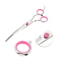 thumbnail image 3 of Unique Bargains 1 Pc Convenient Pet Trimmers for Pets Shop 6.5 Inches Silver Tone Pink Stainless Steel, 3 of 4