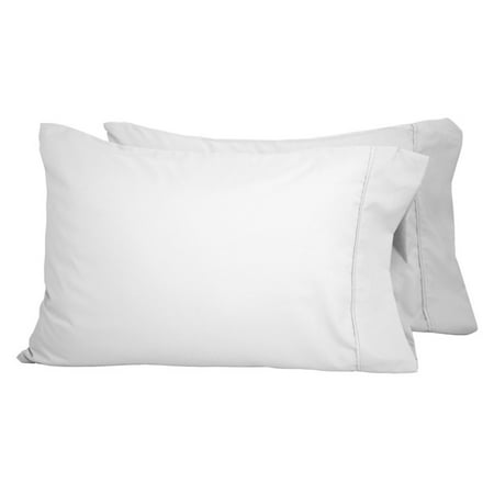 Condition photo showing New/Like New for bare home pillowcase set - premium 1800 collection - double brushed - ultra soft - standard size white 2 count
