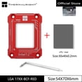 thumbnail image 1 of Intel 12Th 13 Th CPU Bending Corrector Frame Protector LGA1700/1800 Buckle Fix Substitute CNC Aluminum Red and 30x40, 1 of 6