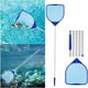 thumbnail image 1 of Red de skimmer de piscina Rastrillo de hojas de alta resistencia | Bolsa de malla de nylon fino | Mango de aleación de aluminio | 5 Bielas para piscinas enterradas sobre el suelo Spas Jacuzzis, 1 of 6
