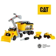 Cat®: Screw Truck 4-In-1 Set - Theo Klein 23 Piece Assembly Construction Toy With Toolbox, Including Digger & Dumper, Kids Pretend Play, Toys For Children Aged 3+