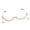 Gold, variant on Metal Frame Glasses With Sparkling Rhinestones Detail Ergonomic Design For Comfort And Modern Look