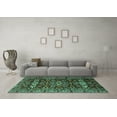 thumbnail image 3 of Ahgly Company Indoor Rectangle Persian Turquoise Blue Traditional Area Rugs, 6' x 9', 3 of 4
