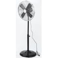 thumbnail image 3 of Better Homes & Gardens 16" 3-Speed Retro Metal Oscillating Adjustable Height Black Pedestal Fan, 3 of 9