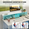 thumbnail image 6 of Costway 94.5" Long Office Desk 2-Person Reversible Computer Desk with LED Lights White, 6 of 10