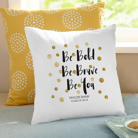 - Personalized Be Bold Graduation Pillow