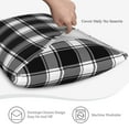 thumbnail image 4 of Queen Size Pillows Cases Standard Size 20x26 In - Buffalo check plaid white black Soft Comfort Envelope Closure Pillowcases Standard, 4 of 5