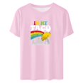 thumbnail image 3 of Shorts pour Femmes, T-Shirts pour Femmes, Chemises Mayo pour Femmes Fête Mayo Festival Manches Courtes Tee Blouses, Blouses pour Femmes, Blouses pour Femmes Mode, 3 of 3