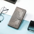 thumbnail image 4 of Wallet Case for Motorola Moto Edge 5G 2024 Case Leather Flip Folio Magnetic Shockproof Protective Cover with Card Slots and Lanyard Cover for Moto Edge 5G 2024. Mandala Gray, 4 of 12