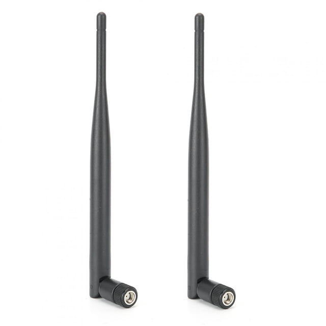 2PCs Router Antenna Durable WIFI System 6DB High Gain 2.4/5.8G Dual‑Band SMA Inner Hole