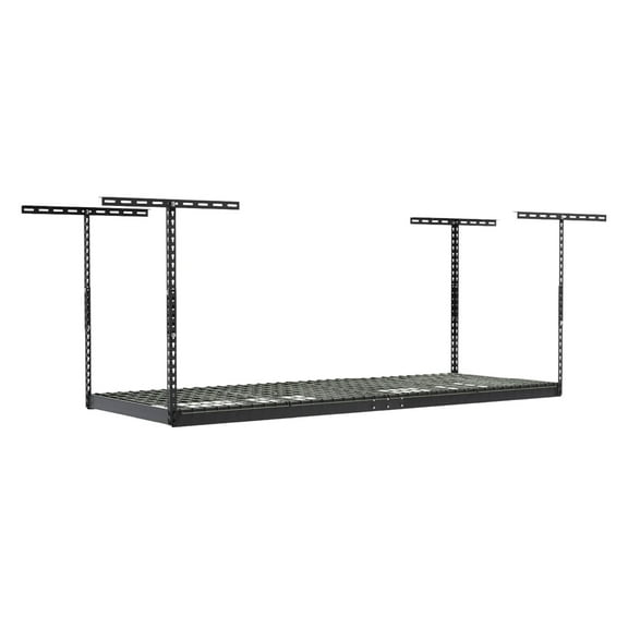 Open Box MonsterRax 3'x8' Overhead Garage Storage Rack Up to 450 lbs,Hammertone