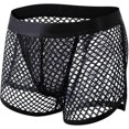 thumbnail image 4 of Sexy Men's Boxer Briefs Mesh Erotic Underwear Breathable Panties Sissy Lingerie, 4 of 5