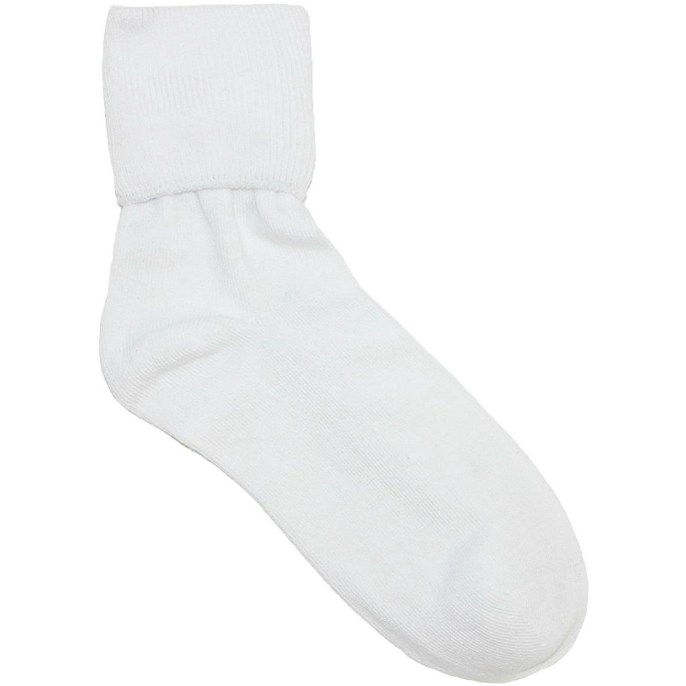 Jefferies Socks Women's Organic Cotton Turn Cuff Socks, Size one