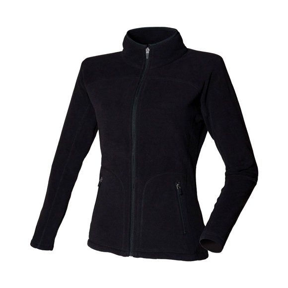 Skinni Fit Veste en Micropolaire Unie pour Femmes